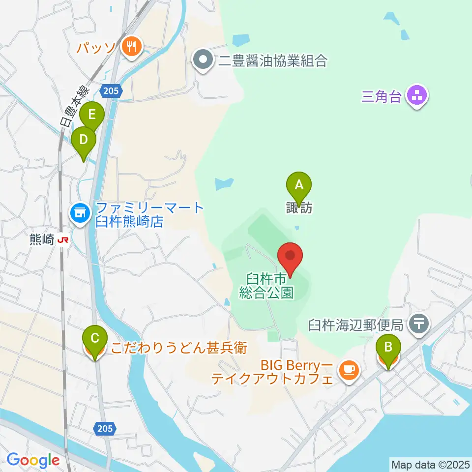 フジジンの杜スタジアム周辺のファミレス・ファーストフード一覧地図