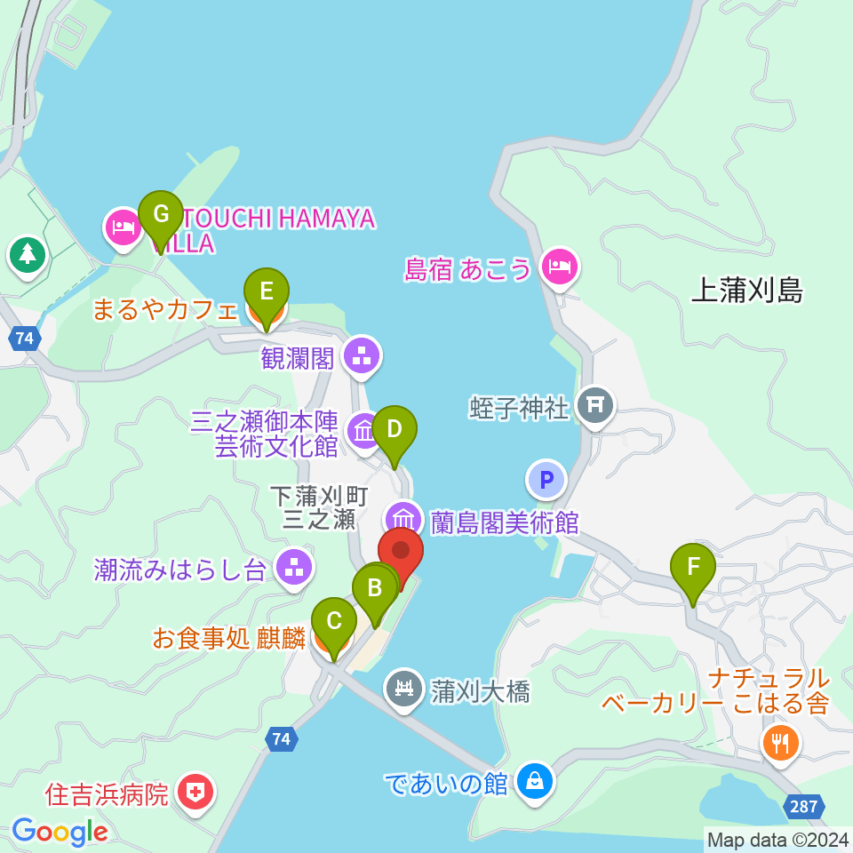 松濤園周辺のファミレス・ファーストフード一覧地図