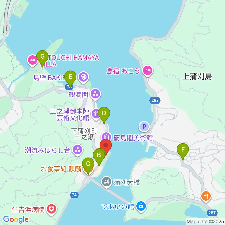 松濤園周辺のファミレス・ファーストフード一覧地図