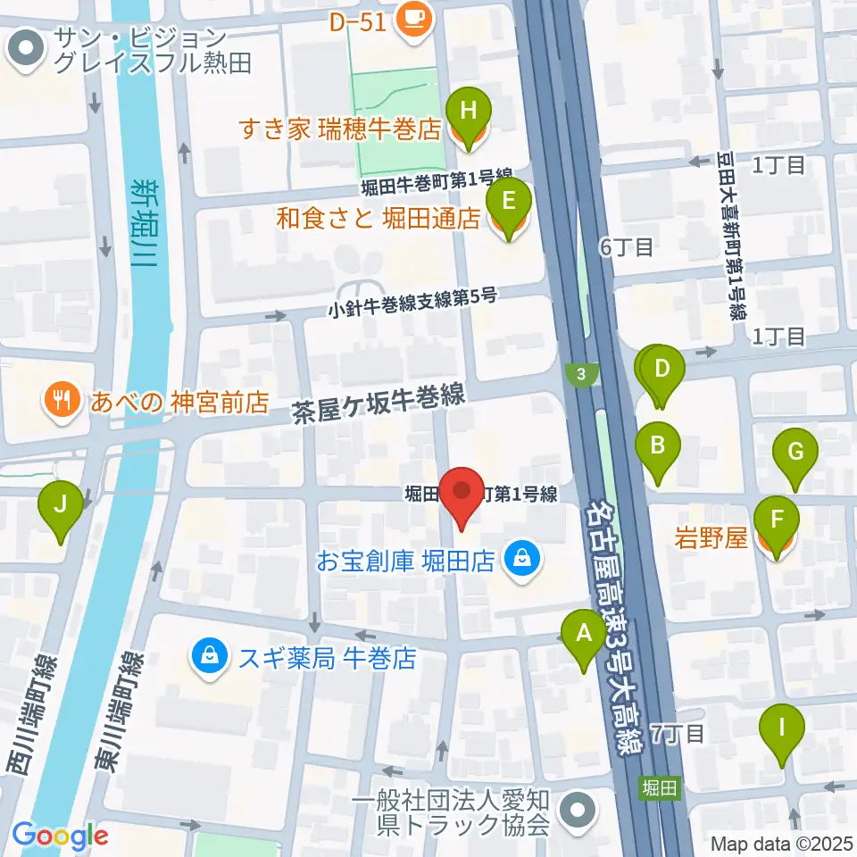 株式会社フルハウス周辺のファミレス・ファーストフード一覧地図