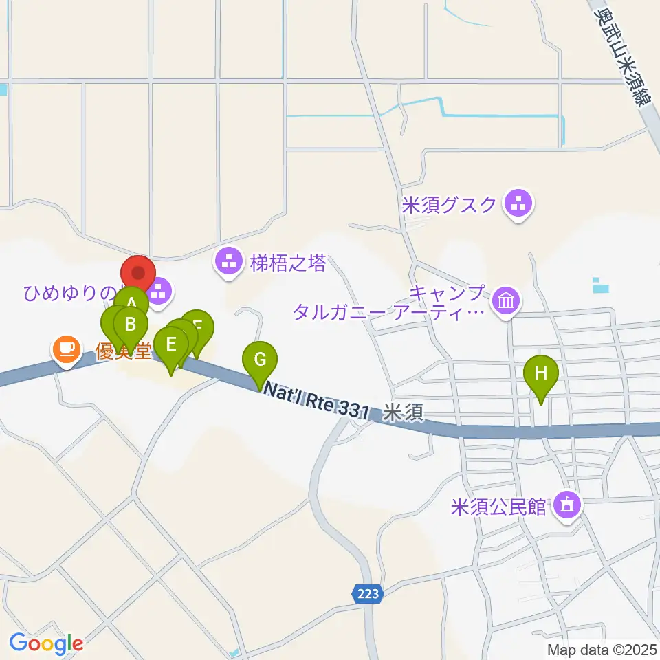 ひめゆり平和祈念資料館周辺のファミレス・ファーストフード一覧地図