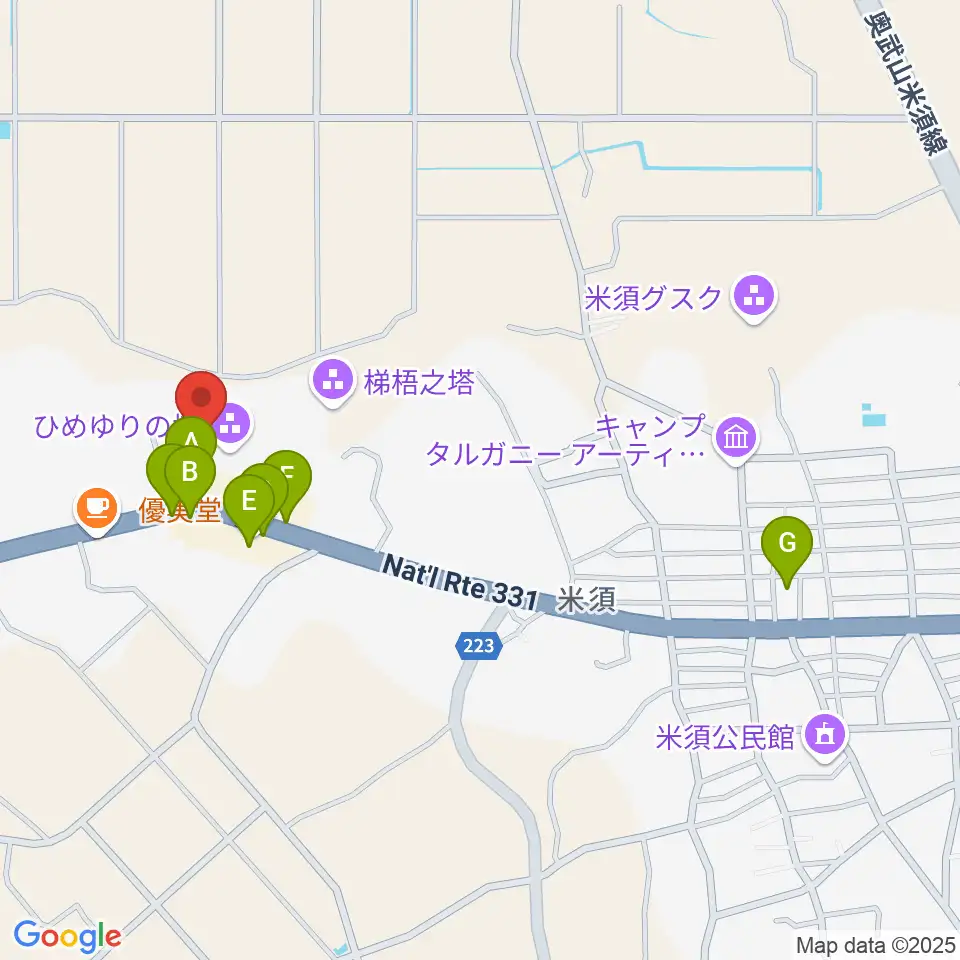 ひめゆり平和祈念資料館周辺のファミレス・ファーストフード一覧地図