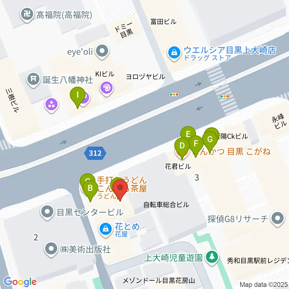 自転車文化センター周辺のファミレス・ファーストフード一覧地図