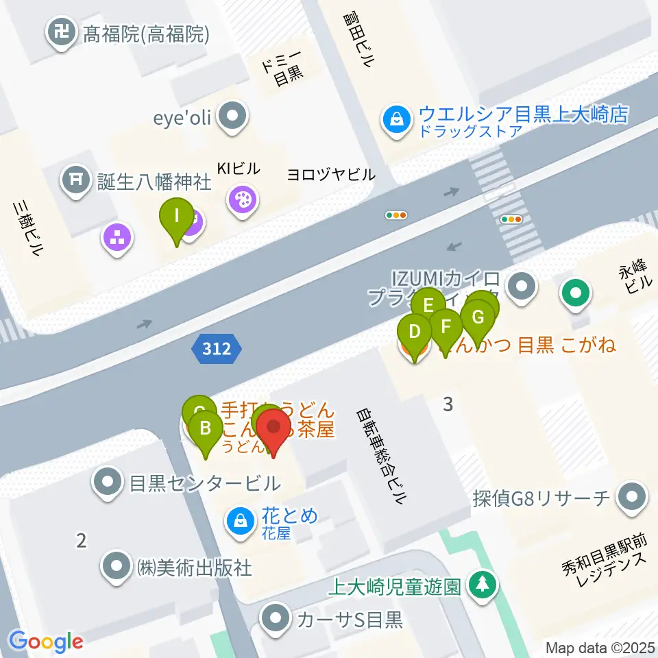 自転車文化センター周辺のファミレス・ファーストフード一覧地図