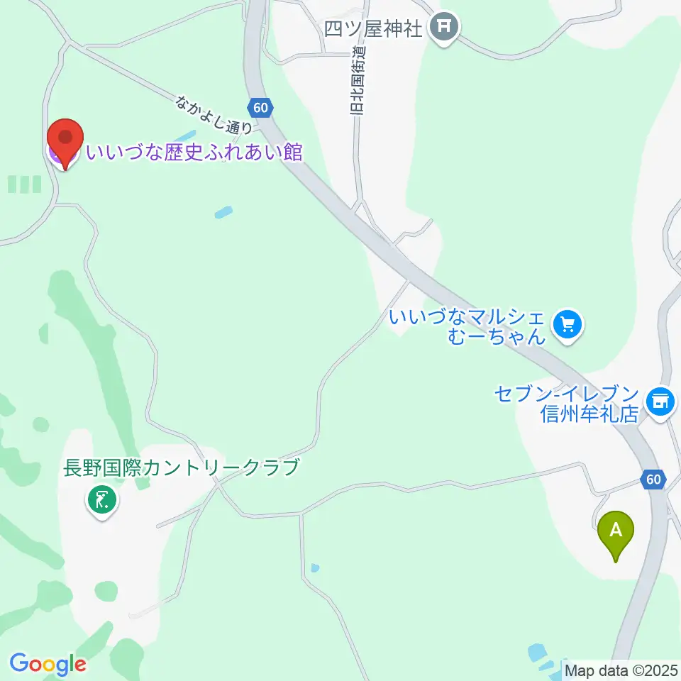いいづな歴史ふれあい館周辺のファミレス・ファーストフード一覧地図