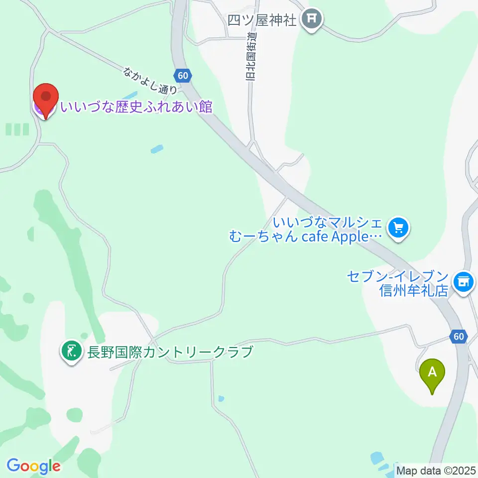 いいづな歴史ふれあい館周辺のファミレス・ファーストフード一覧地図