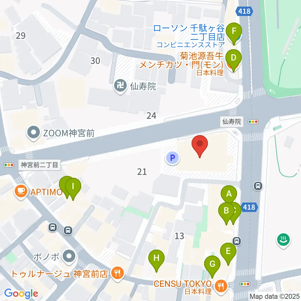 VICTOR STUDIO周辺のファミレス・ファーストフード一覧地図