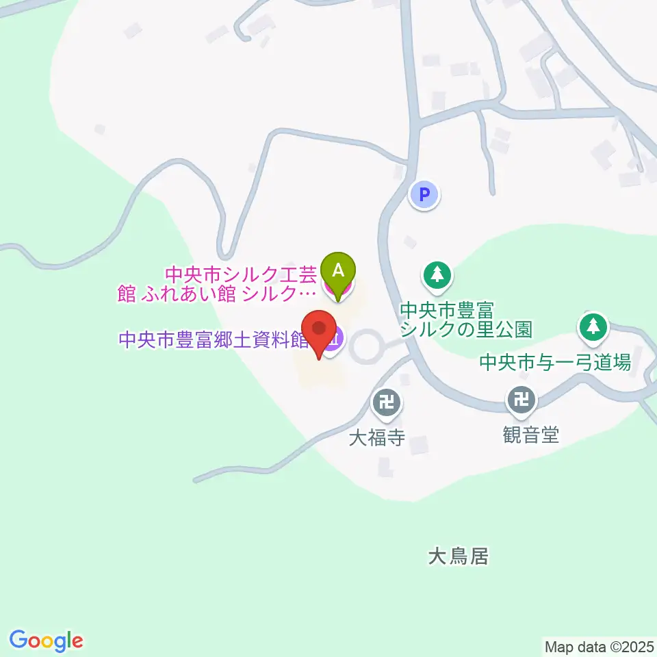 中央市豊富郷土資料館周辺のファミレス・ファーストフード一覧地図