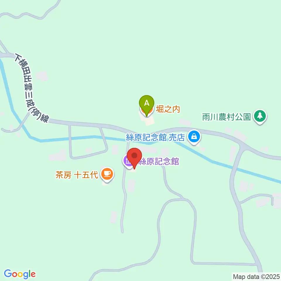 絲原記念館周辺のファミレス・ファーストフード一覧地図