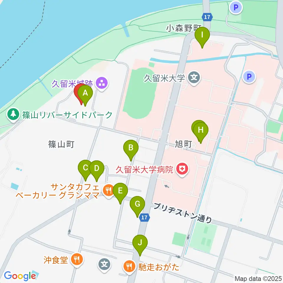 有馬記念館周辺のファミレス・ファーストフード一覧地図