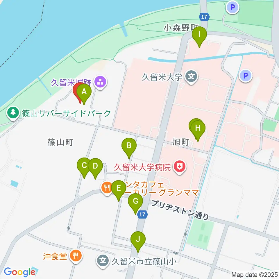 有馬記念館周辺のファミレス・ファーストフード一覧地図