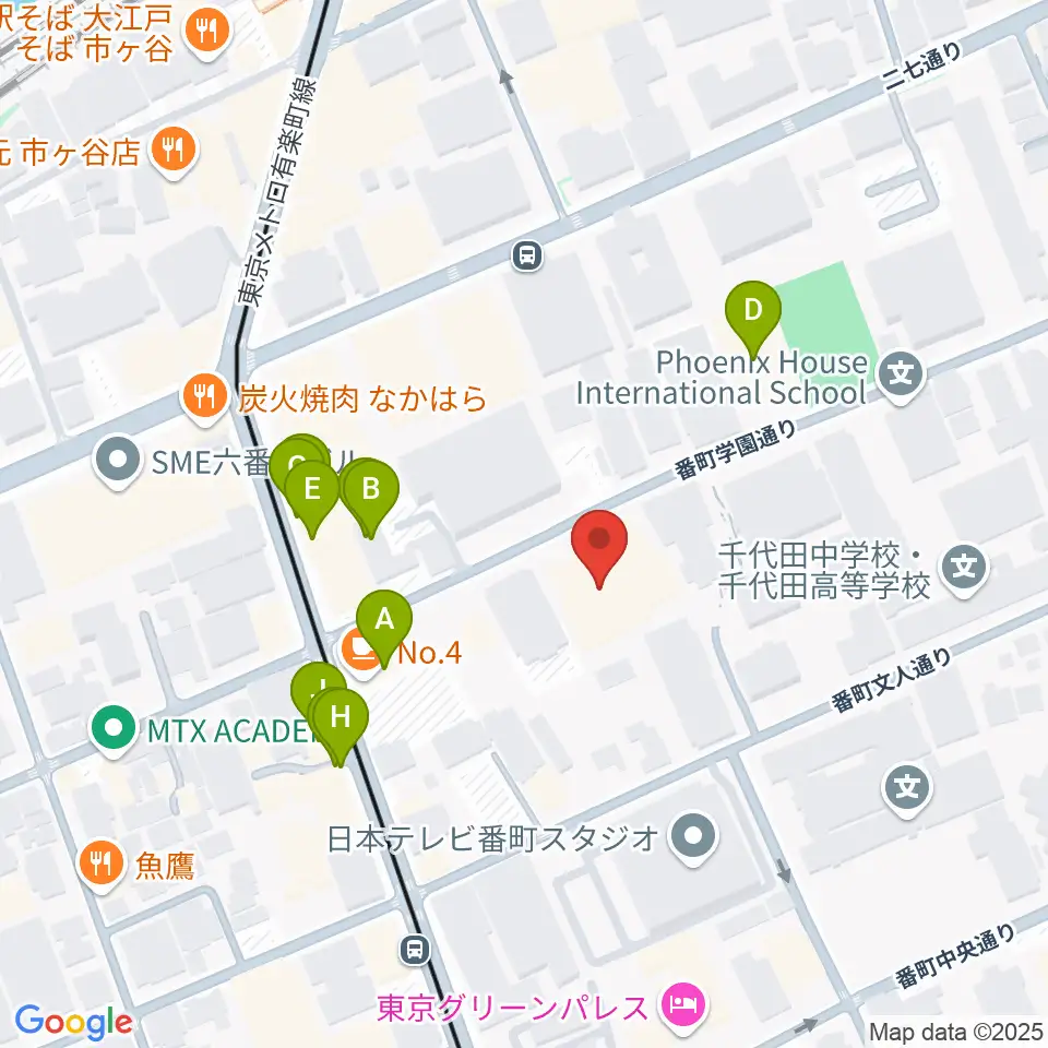 サウンドインスタジオ周辺のファミレス・ファーストフード一覧地図