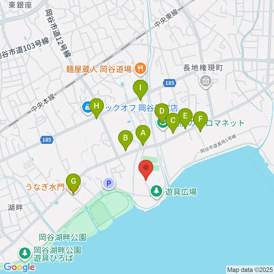 スワンドーム 岡谷市民総合体育館 西体育館周辺のファミレス・ファーストフード一覧地図