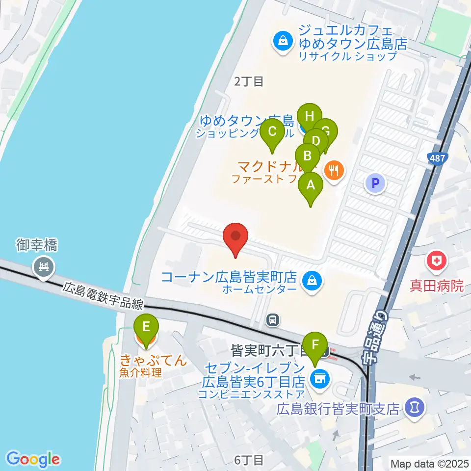 猫田記念体育館周辺のファミレス・ファーストフード一覧地図