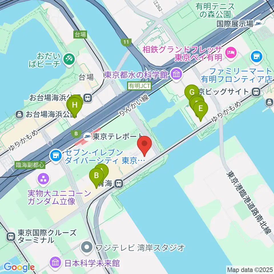 adidas SPORTS PARK周辺のファミレス・ファーストフード一覧地図