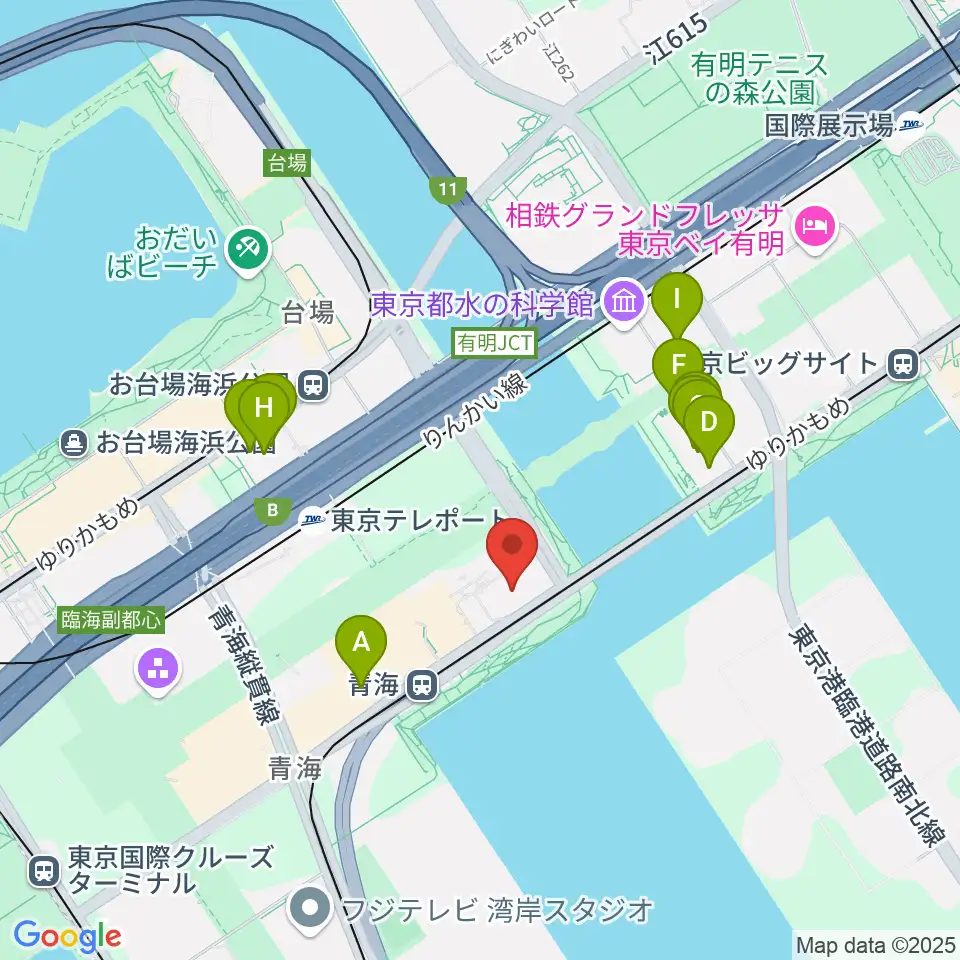 adidas SPORTS PARK周辺のファミレス・ファーストフード一覧地図