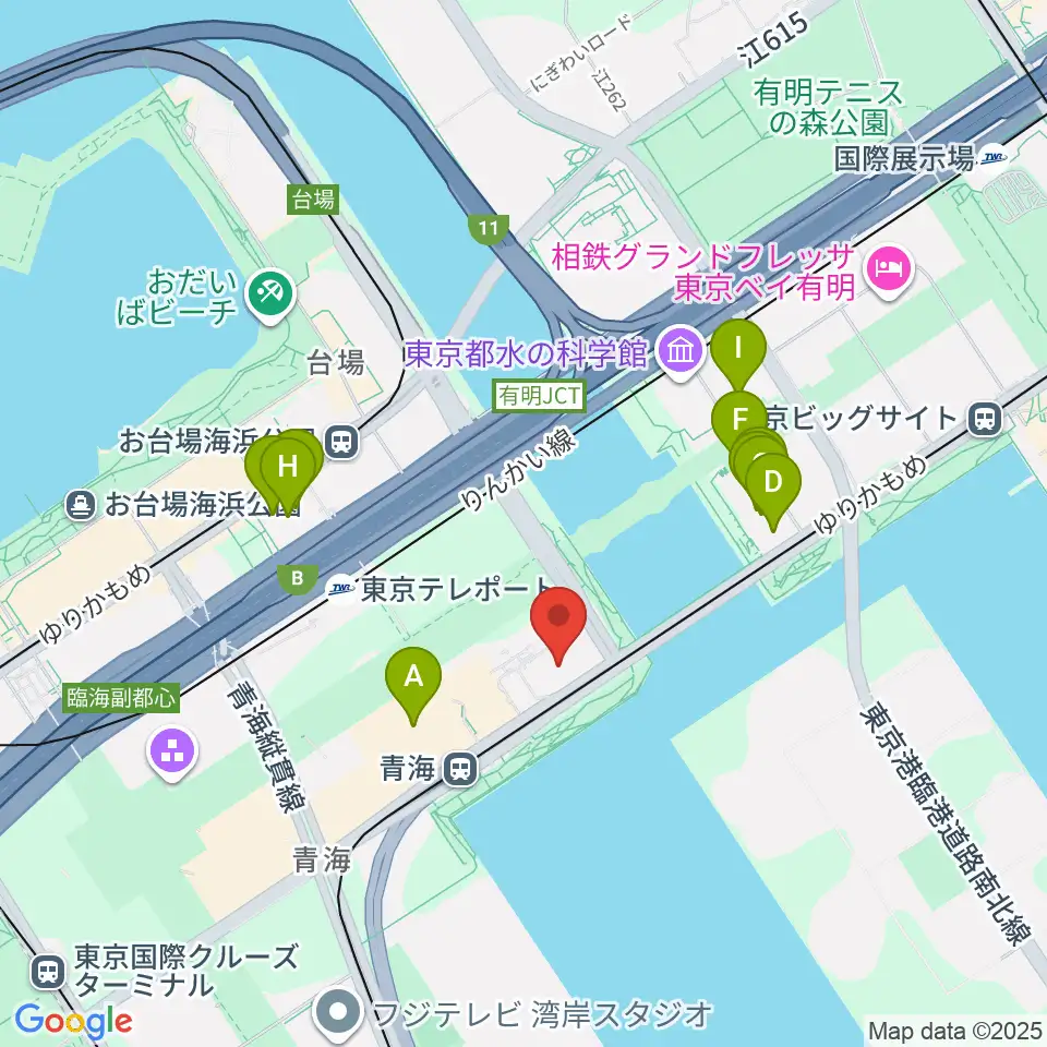 adidas SPORTS PARK周辺のファミレス・ファーストフード一覧地図