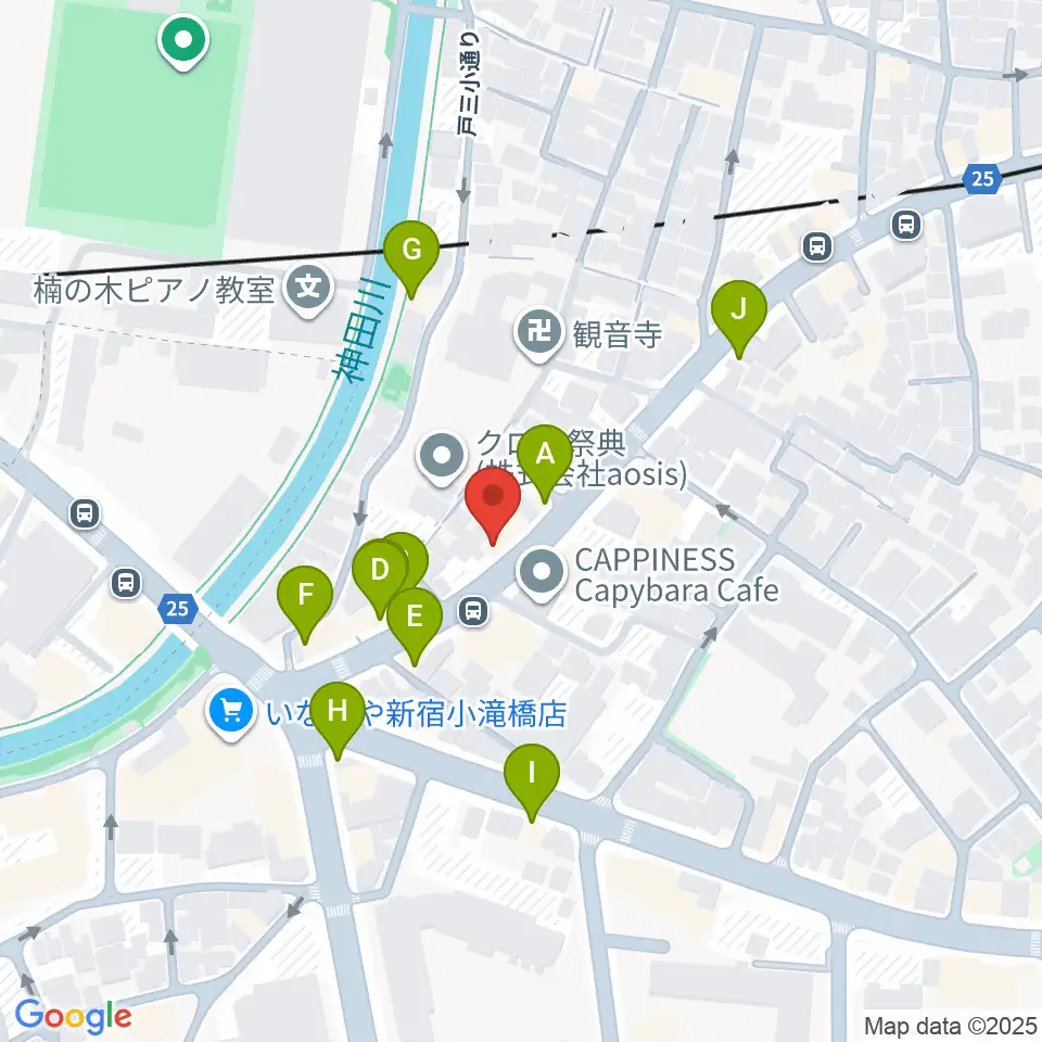 GOLDILOCKS PLAYROOM周辺のファミレス・ファーストフード一覧地図