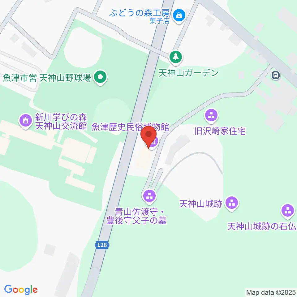魚津歴史民俗博物館周辺のファミレス・ファーストフード一覧地図
