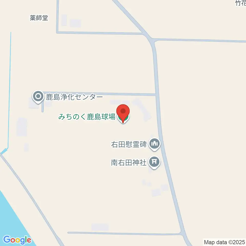 楽天イーグルスみちのく鹿島球場周辺のファミレス・ファーストフード一覧地図