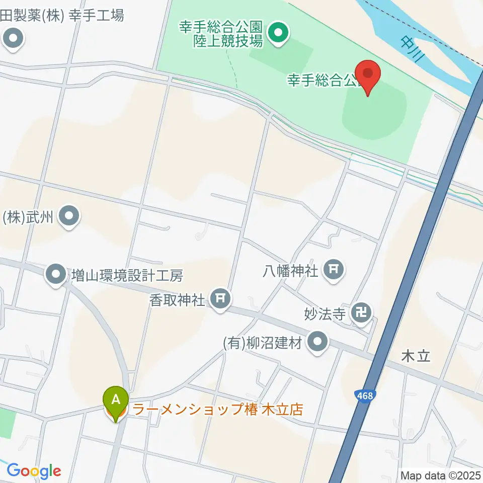 ひばりが丘球場周辺のファミレス・ファーストフード一覧地図