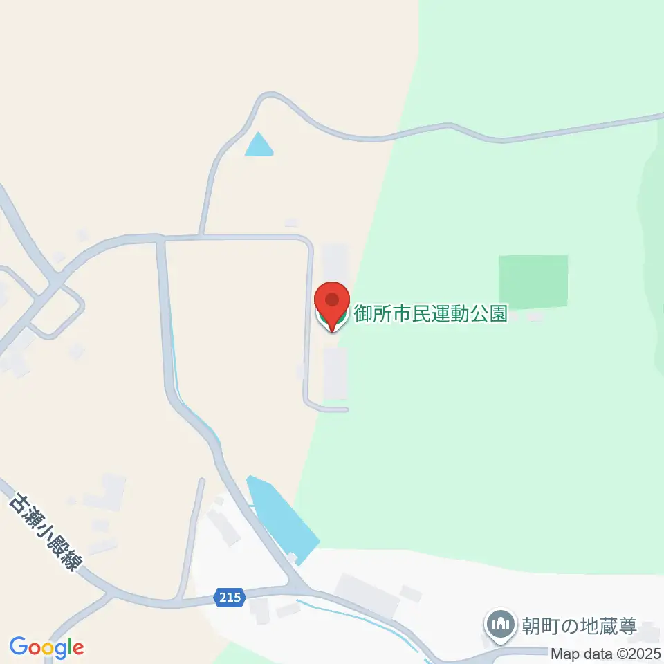 御所市民運動公園グラウンド周辺のファミレス・ファーストフード一覧地図