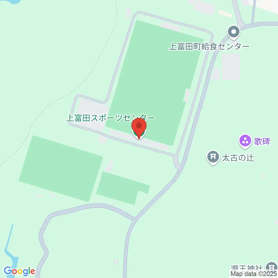 上富田スポーツセンター球技場周辺のファミレス・ファーストフード一覧地図