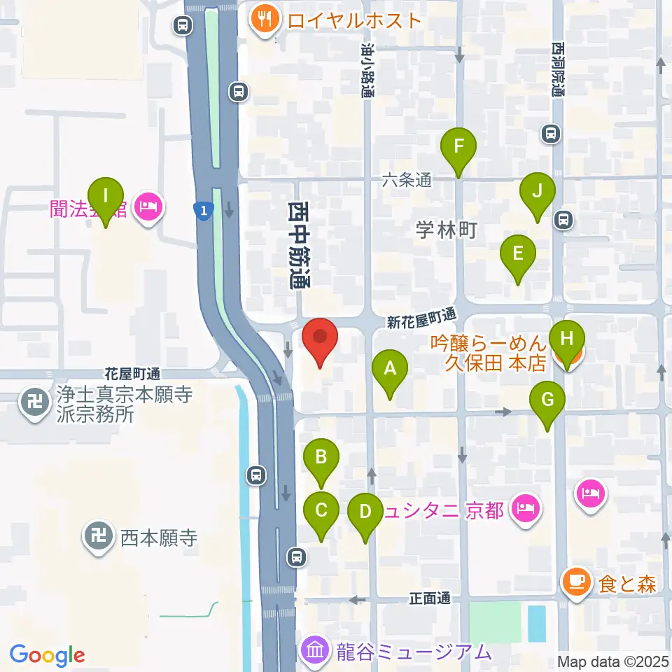 風俗博物館周辺のファミレス・ファーストフード一覧地図