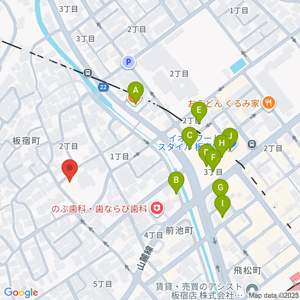 百耕資料館周辺のファミレス・ファーストフード一覧地図