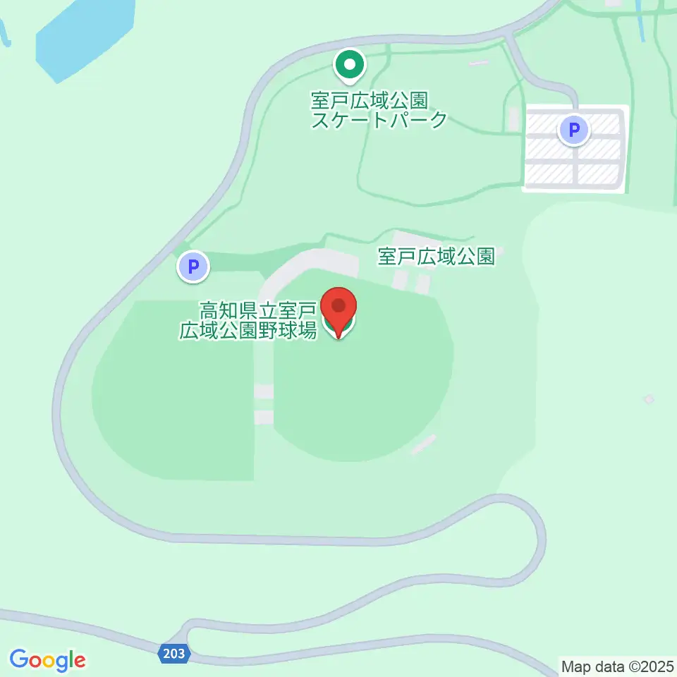 室戸広域公園野球場周辺のファミレス・ファーストフード一覧地図