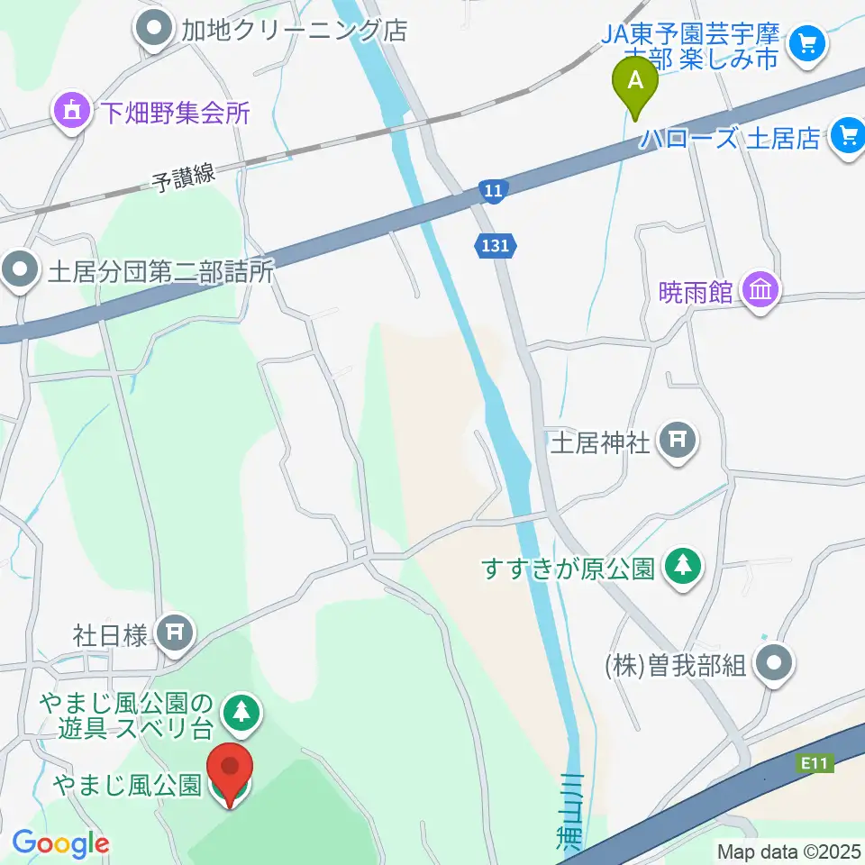 やまじ風公園多目的グラウンド周辺のファミレス・ファーストフード一覧地図