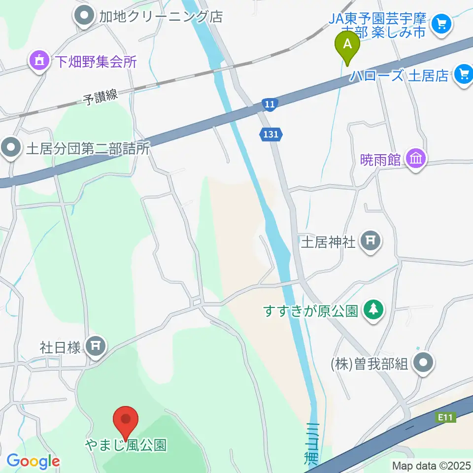 やまじ風公園多目的グラウンド周辺のファミレス・ファーストフード一覧地図