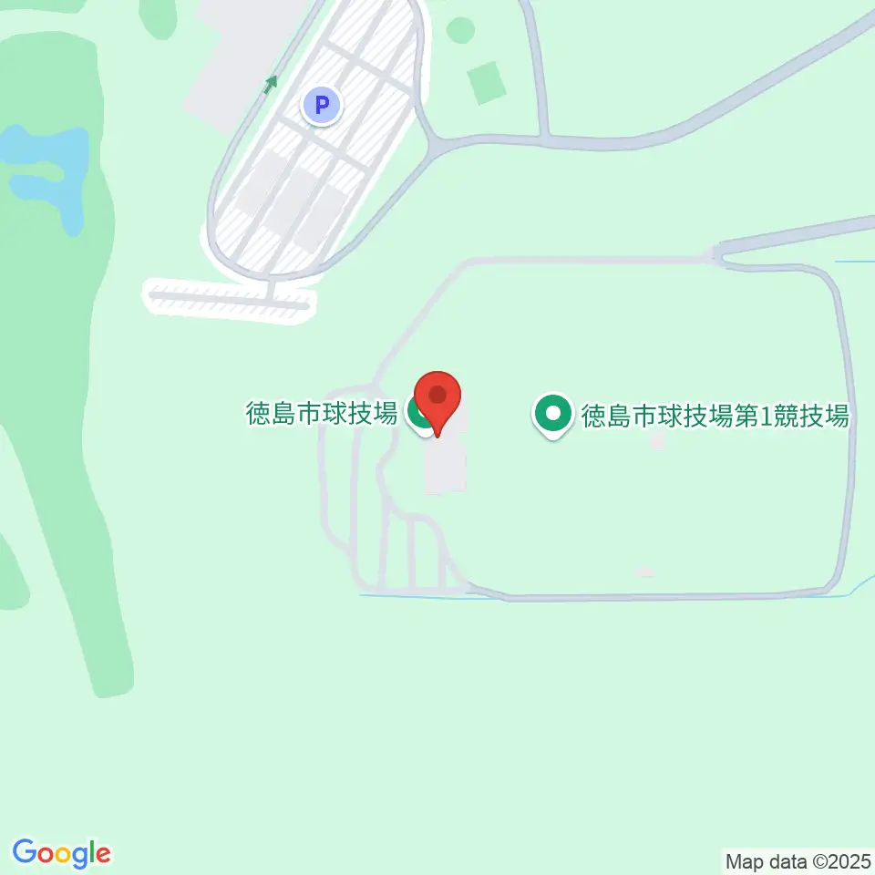徳島市球技場周辺のファミレス・ファーストフード一覧地図