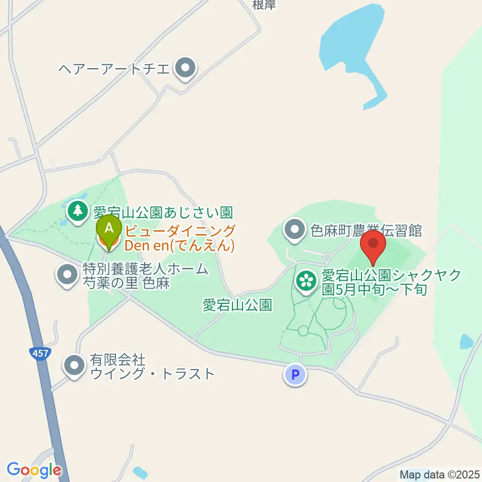 色麻町愛宕山公園サッカー場周辺のファミレス・ファーストフード一覧地図