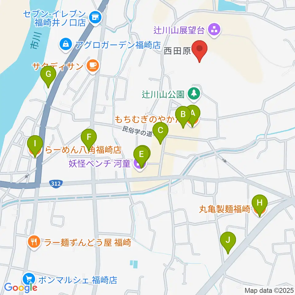 福崎町立神崎郡歴史民俗資料館周辺のファミレス・ファーストフード一覧地図