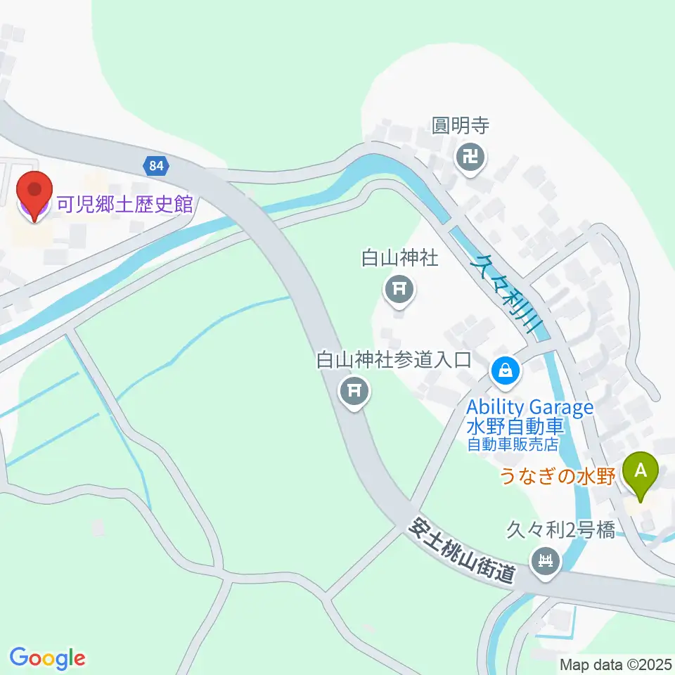 可児郷土歴史館周辺のファミレス・ファーストフード一覧地図