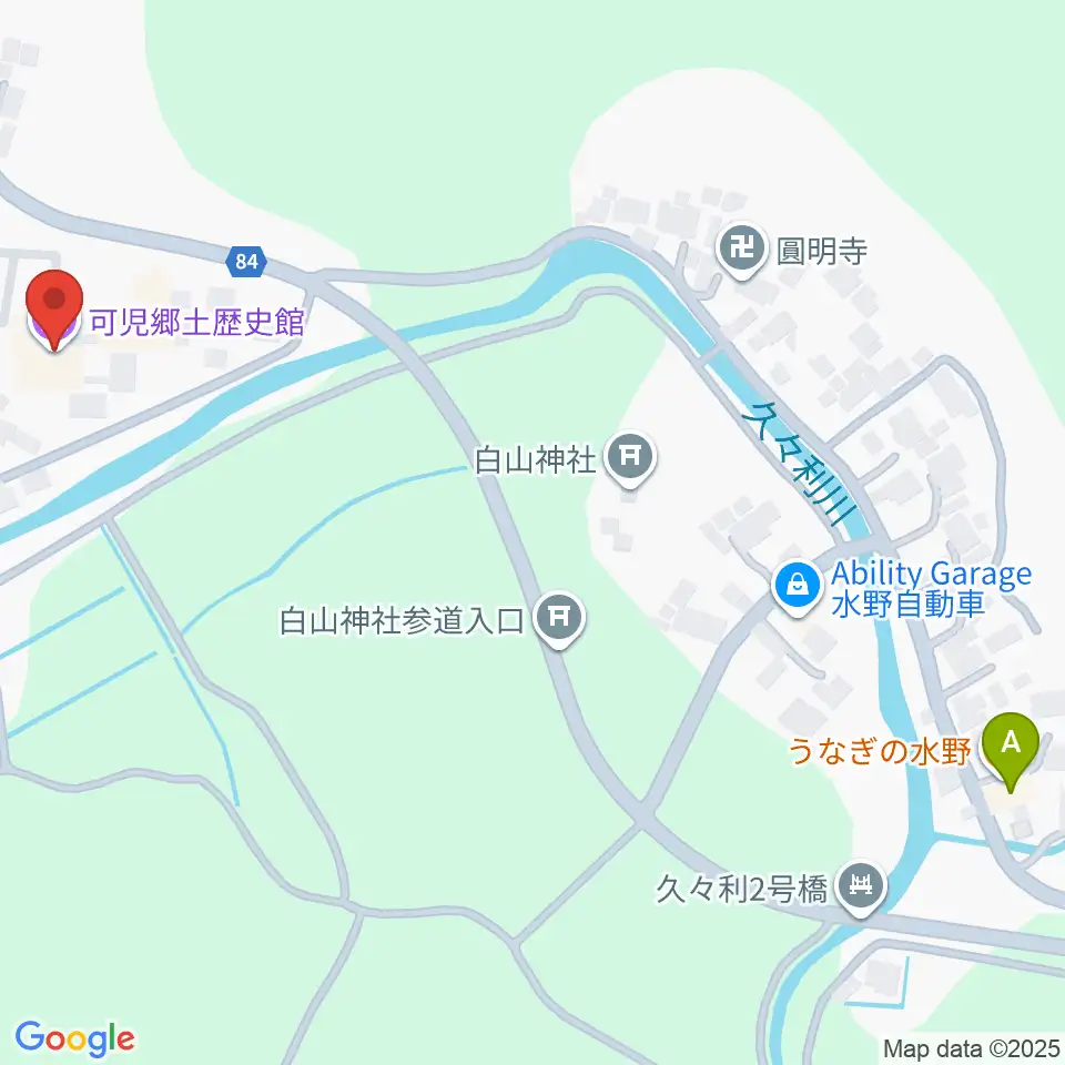 可児郷土歴史館周辺のファミレス・ファーストフード一覧地図