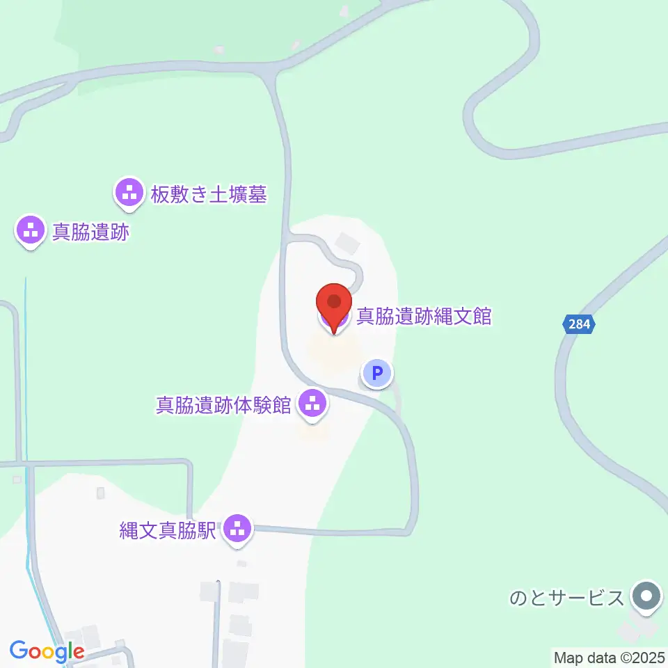 能登町真脇遺跡縄文館周辺のファミレス・ファーストフード一覧地図