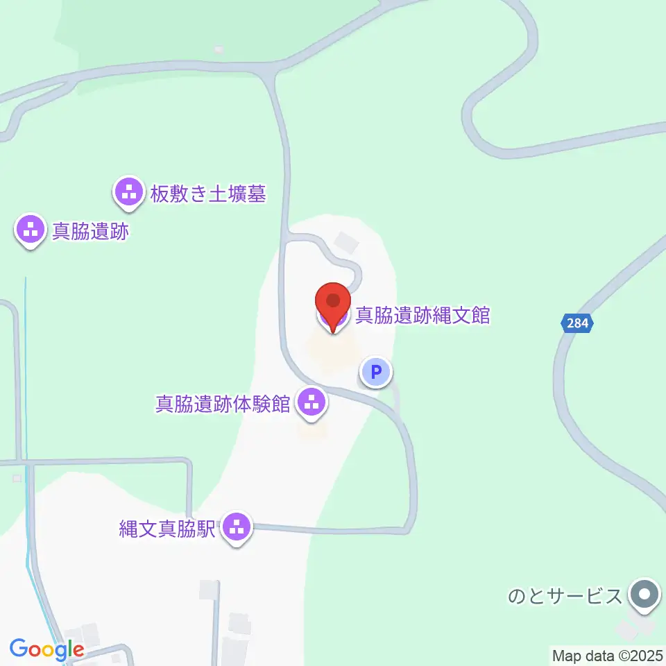 能登町真脇遺跡縄文館周辺のファミレス・ファーストフード一覧地図