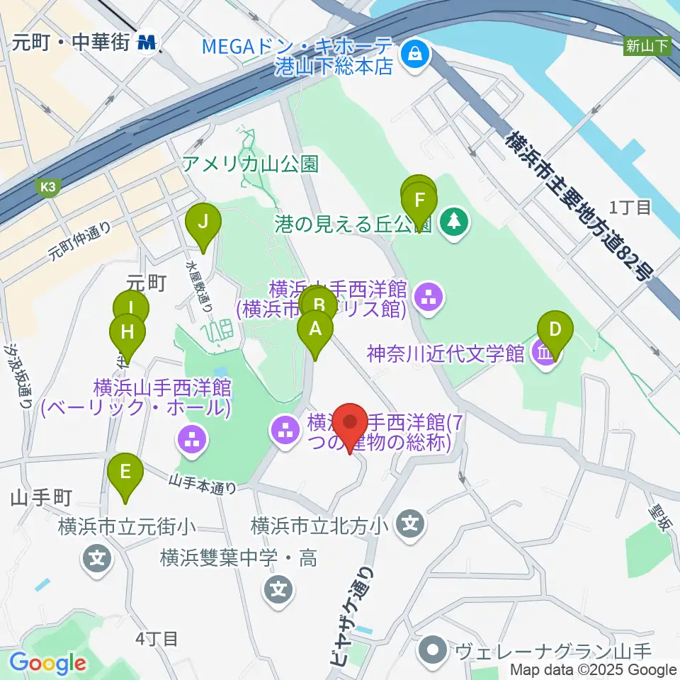 ブリキのおもちゃ博物館周辺のファミレス・ファーストフード一覧地図