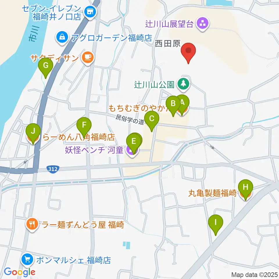 福崎町立柳田國男・松岡家記念館周辺のファミレス・ファーストフード一覧地図