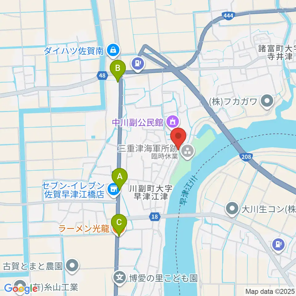 佐野常民と三重津海軍所跡の歴史館周辺のファミレス・ファーストフード一覧地図