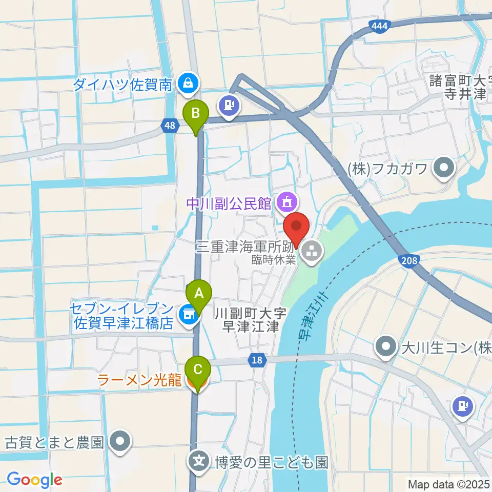 佐野常民と三重津海軍所跡の歴史館周辺のファミレス・ファーストフード一覧地図