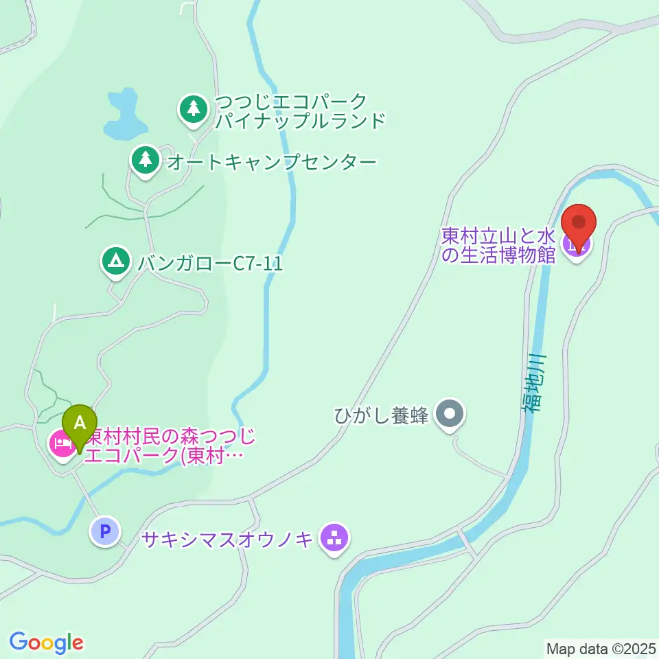 東村立山と水の生活博物館周辺のファミレス・ファーストフード一覧地図