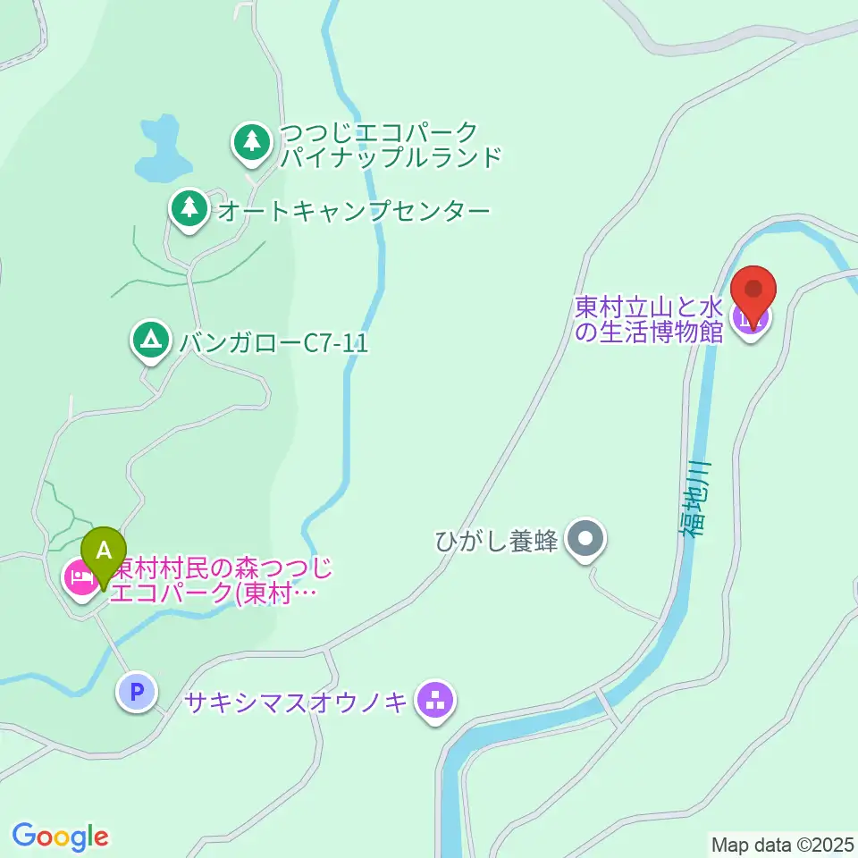 東村立山と水の生活博物館周辺のファミレス・ファーストフード一覧地図