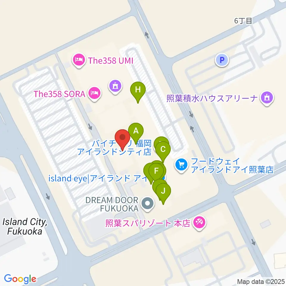 シアターそらとうみ周辺のファミレス・ファーストフード一覧地図