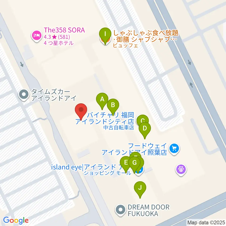 シアターそらとうみ周辺のファミレス・ファーストフード一覧地図