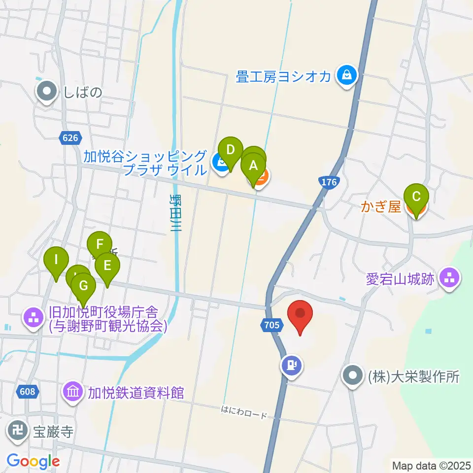 与謝野町立古墳公園はにわ資料館周辺のファミレス・ファーストフード一覧地図
