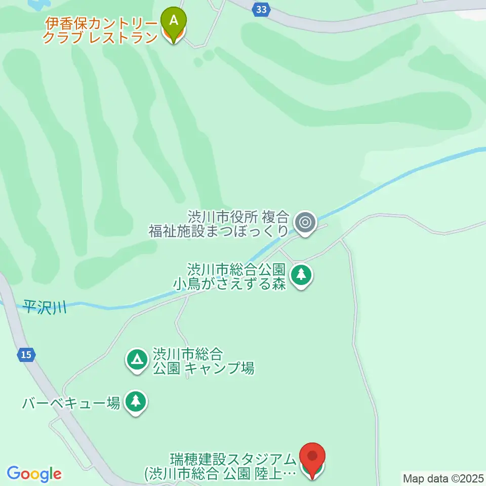 瑞穂建設スタジアム周辺のファミレス・ファーストフード一覧地図