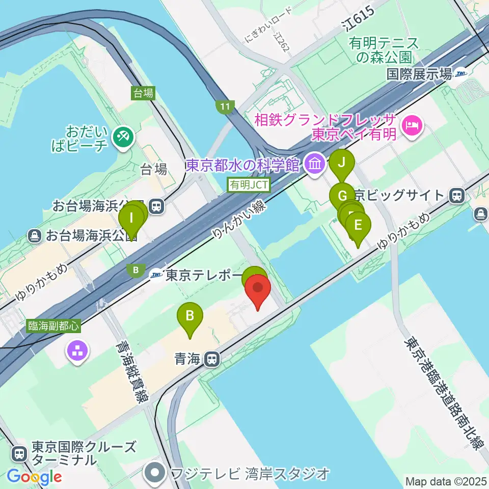 adidas スポーツパーク周辺のファミレス・ファーストフード一覧地図